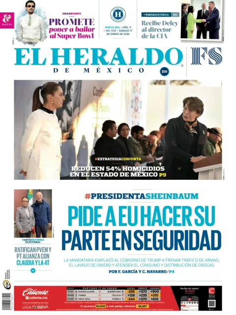 Portada de El Heraldo de Mexico