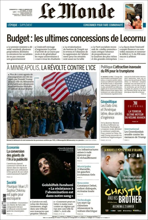 Portada de Le Monde