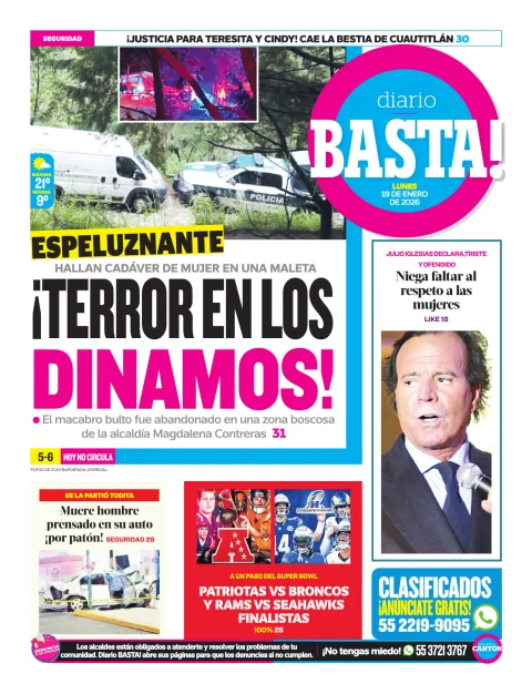 Portada de Basta! (contraportada)