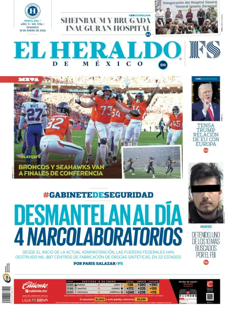Portada de El Heraldo de Mexico