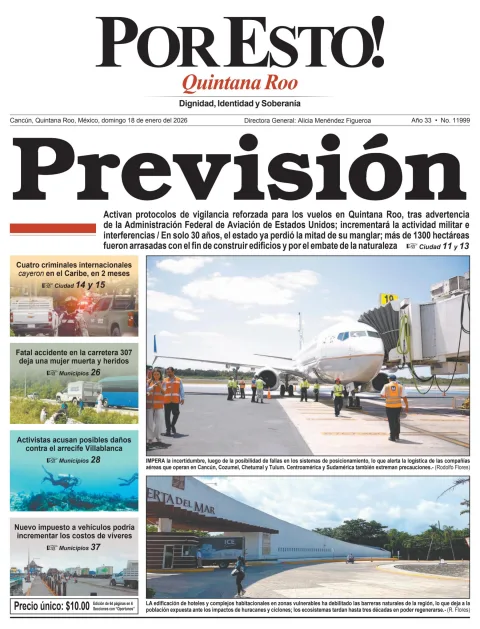 Portada de Por Esto (quintana Roo Cancun)