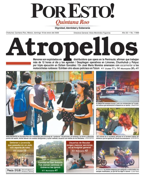Portada de Por Esto (quintana Roo Chetumal)