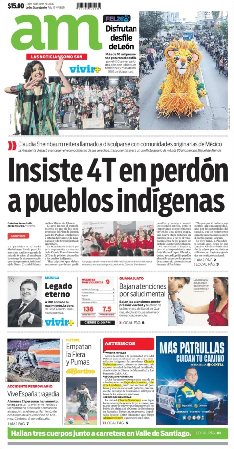 Portada de Am Corredor Industrial del lunes, 19 de enero de 2026