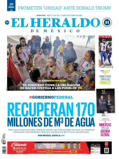 Portada de El Heraldo de Mexico