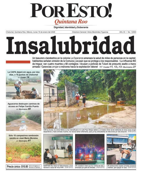 Portada de Por Esto (quintana Roo Chetumal)
