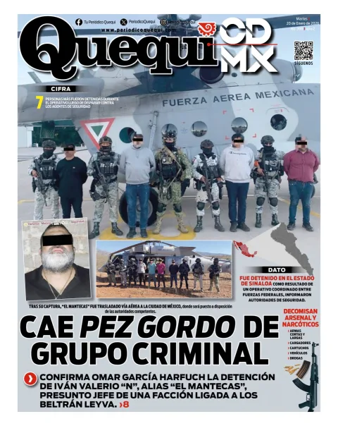 Portada de Quequi CDMX del martes, 20 de enero de 2026