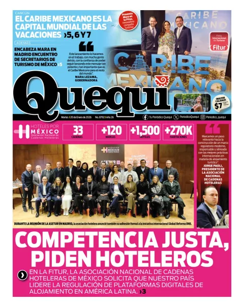 Portada de Quequi del martes, 20 de enero de 2026