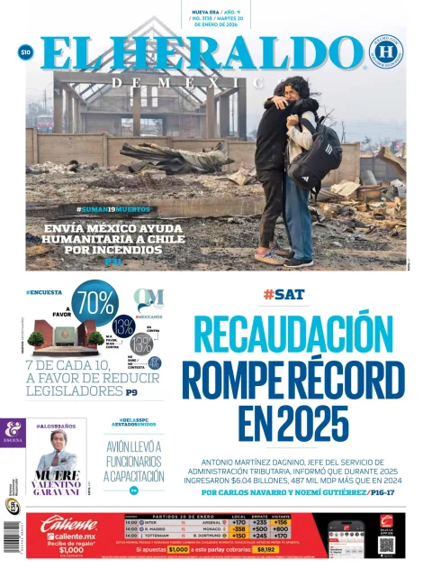 Portada de El Heraldo de Mexico