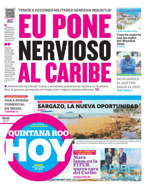 Portada de Quintana Roo Hoy (portada)