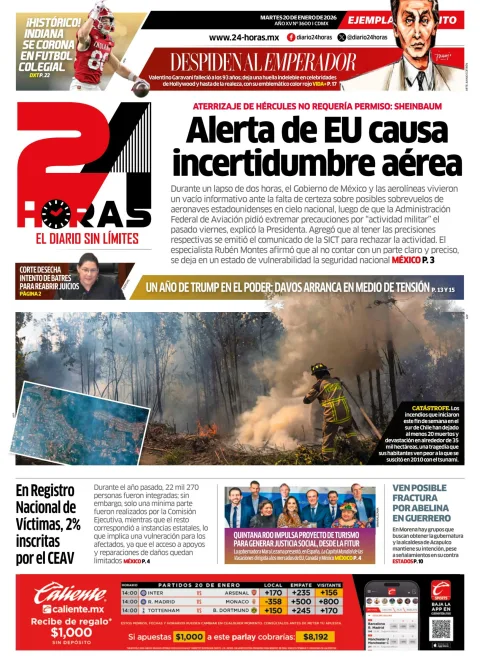 Portada de 24 Horas