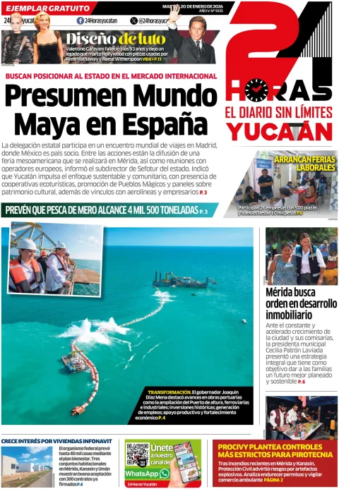 Portada de 24 Horas Yucatan