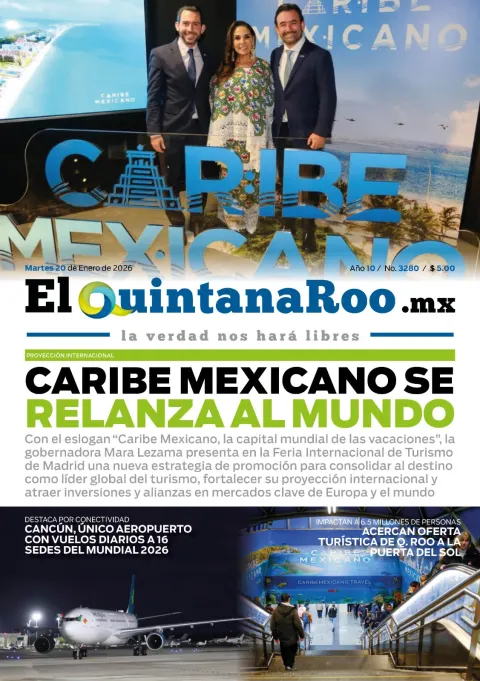 Portada de El Quintana Roo (portada) del 2026-01-20