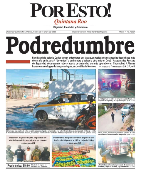 Portada de Por Esto (quintana Roo Chetumal)