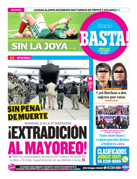 Portada de Basta! (contraportada)
