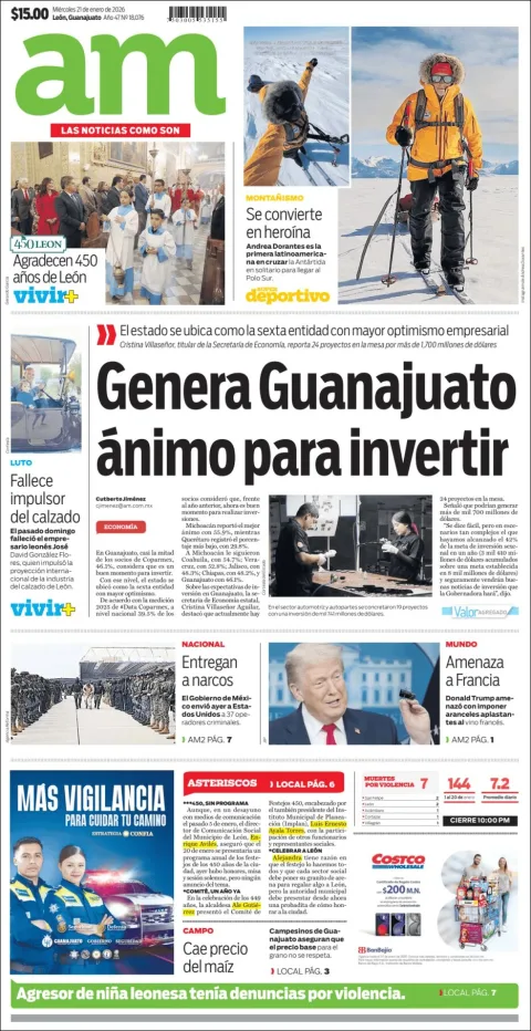 Portada de Am Corredor Industrial del miércoles, 21 de enero de 2026
