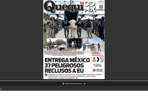 Portada de Quequi CDMX (contraportada) del miércoles, 21 de enero de 2026
