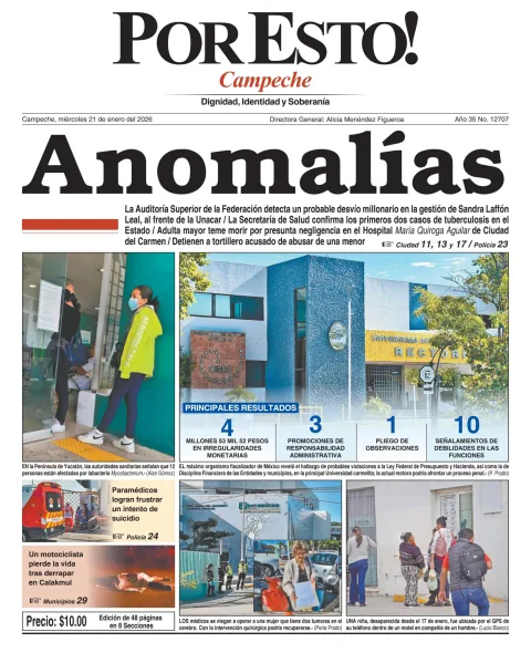 Portada de Por Esto (campeche)