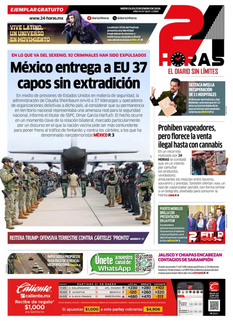 Portada de 24 Horas
