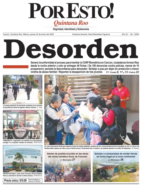 Portada de Por Esto (quintana Roo Cancun)