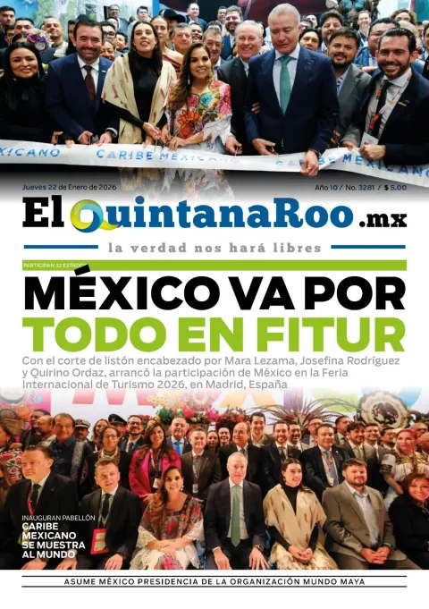 Portada de El Quintana Roo (portada) del 2026-01-22