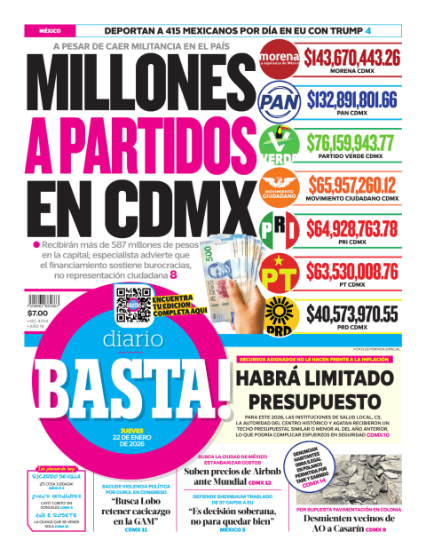 Portada de Basta! (portada)