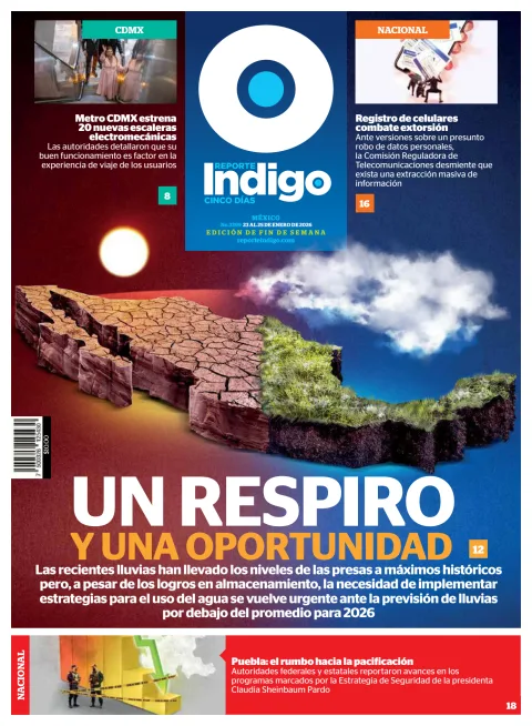 Portada de Reporte Indigo Nacional del viernes, 23 de enero de 2026