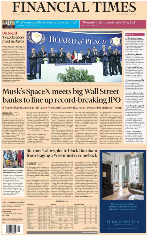 Portada de Financial Times