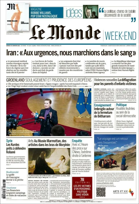 Portada de Le Monde
