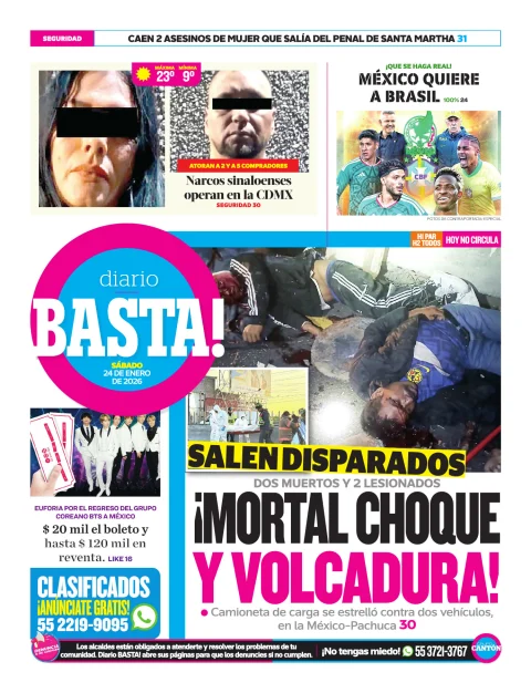 Portada de Basta! (contraportada)