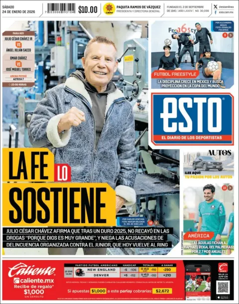 Portada de Esto del sábado, 24 de enero de 2026