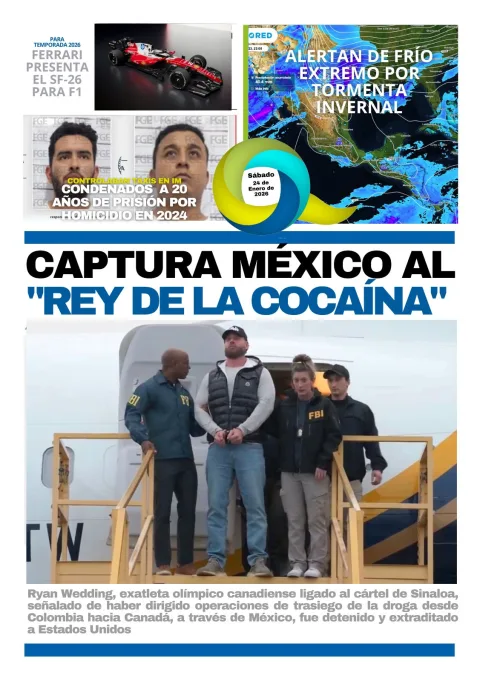Portada de El Quintana Roo (contraportada) del 2026-01-24