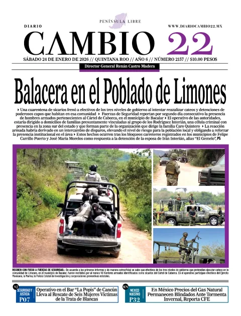 Portada de Diario Cambio 22 (portada)