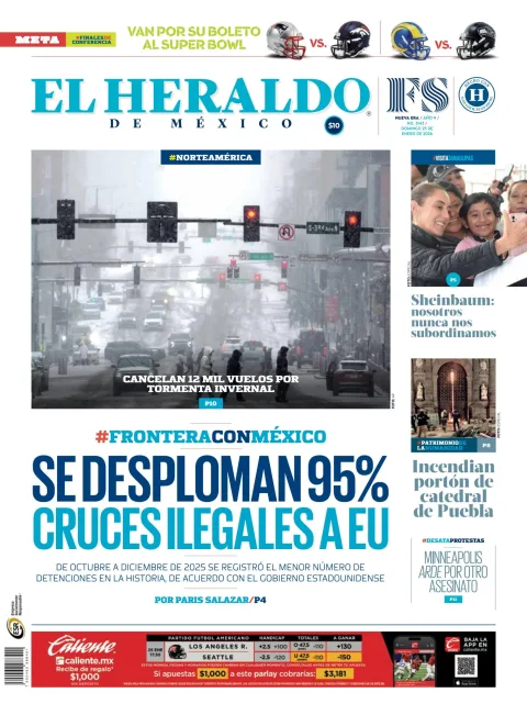 Portada de El Heraldo de Mexico