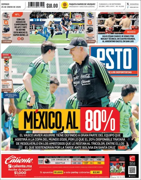 Portada de Esto del domingo, 25 de enero de 2026