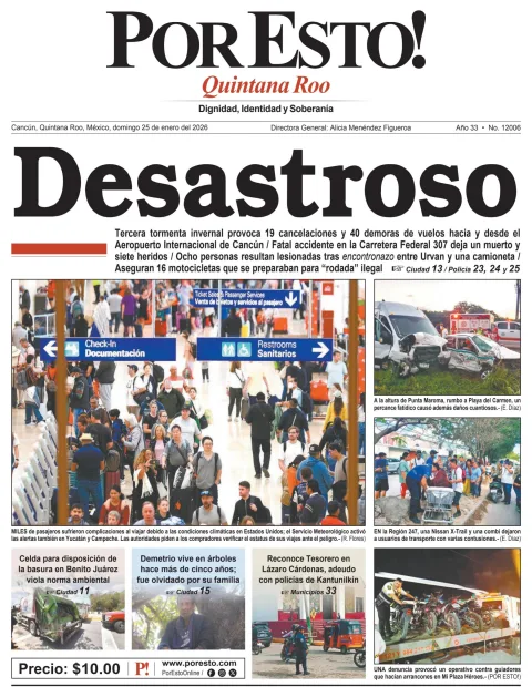Portada de Por Esto (quintana Roo Cancun)