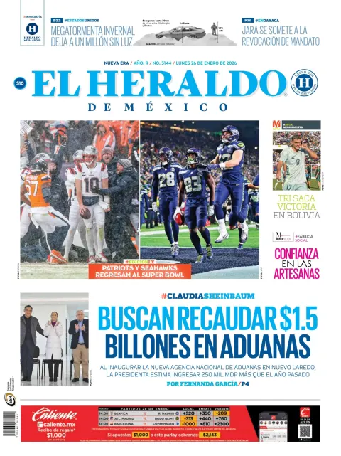 Portada de El Heraldo de Mexico