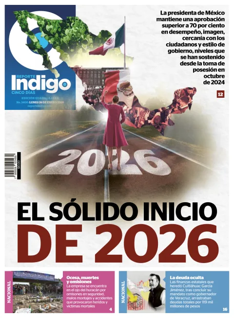 Portada de Reporte Indigo Guadalajara del lunes, 26 de enero de 2026