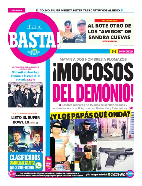 Portada de Basta! (contraportada)