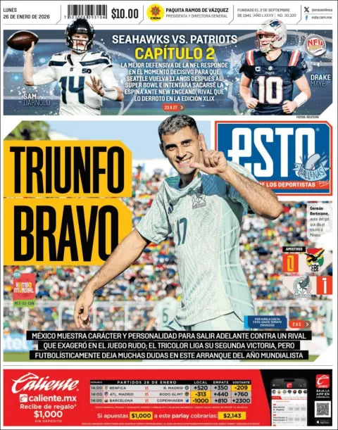 Portada de Esto del lunes, 26 de enero de 2026