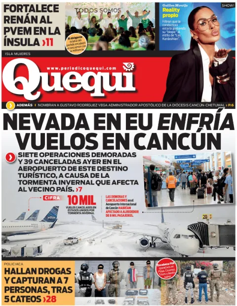 Portada de Quequi (contraportada) del lunes, 26 de enero de 2026