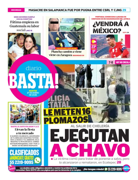 Portada de Basta! (contraportada)