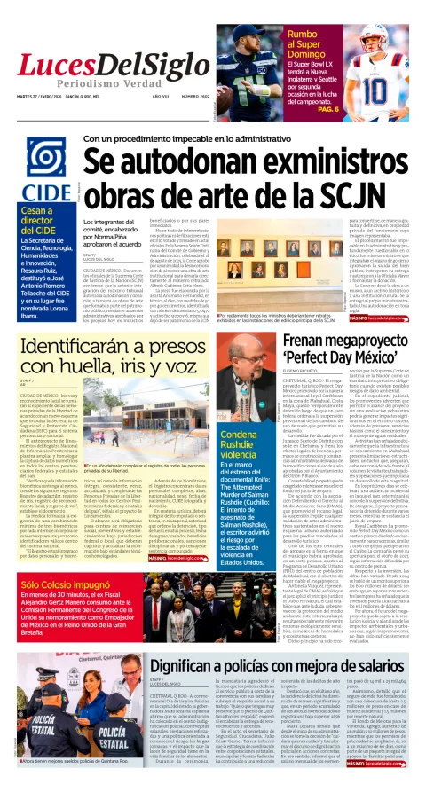 Portada de Luces del Siglo
