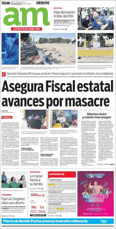 Portada de Am Corredor Industrial del martes, 27 de enero de 2026