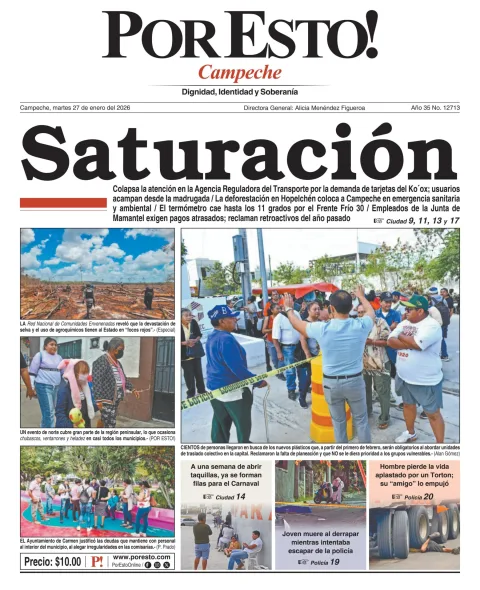 Portada de Por Esto (campeche)