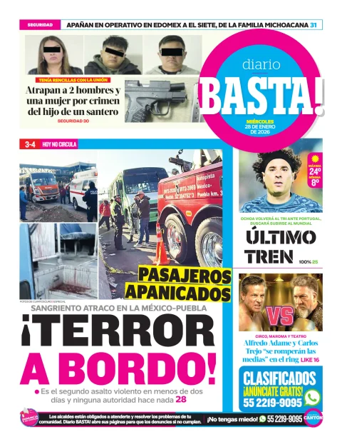 Portada de Basta! (contraportada)