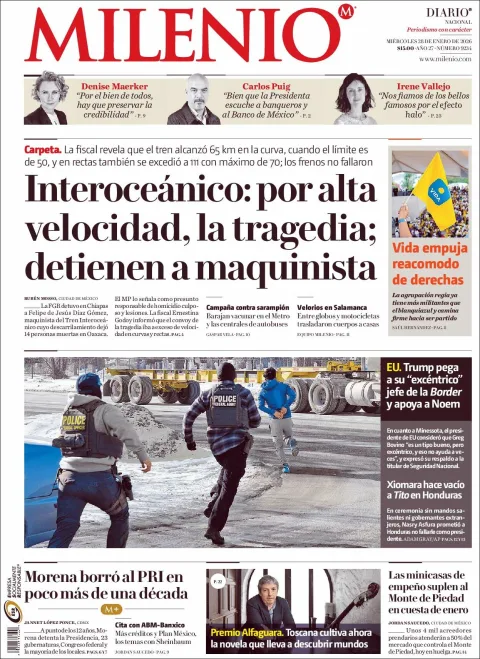 Portada de Milenio
