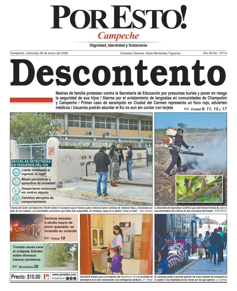 Portada de Por Esto (campeche)