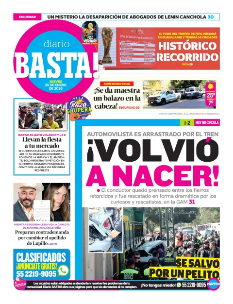 Portada de Basta! (contraportada)