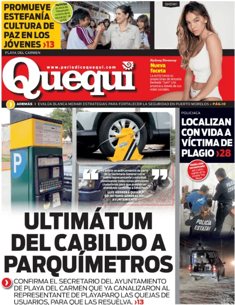 Portada de Quequi (contraportada) del jueves, 29 de enero de 2026