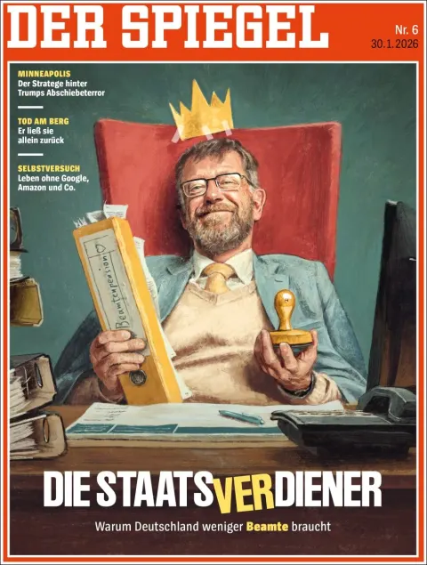 Portada de Der Spiegel del viernes, 30 de enero de 2026